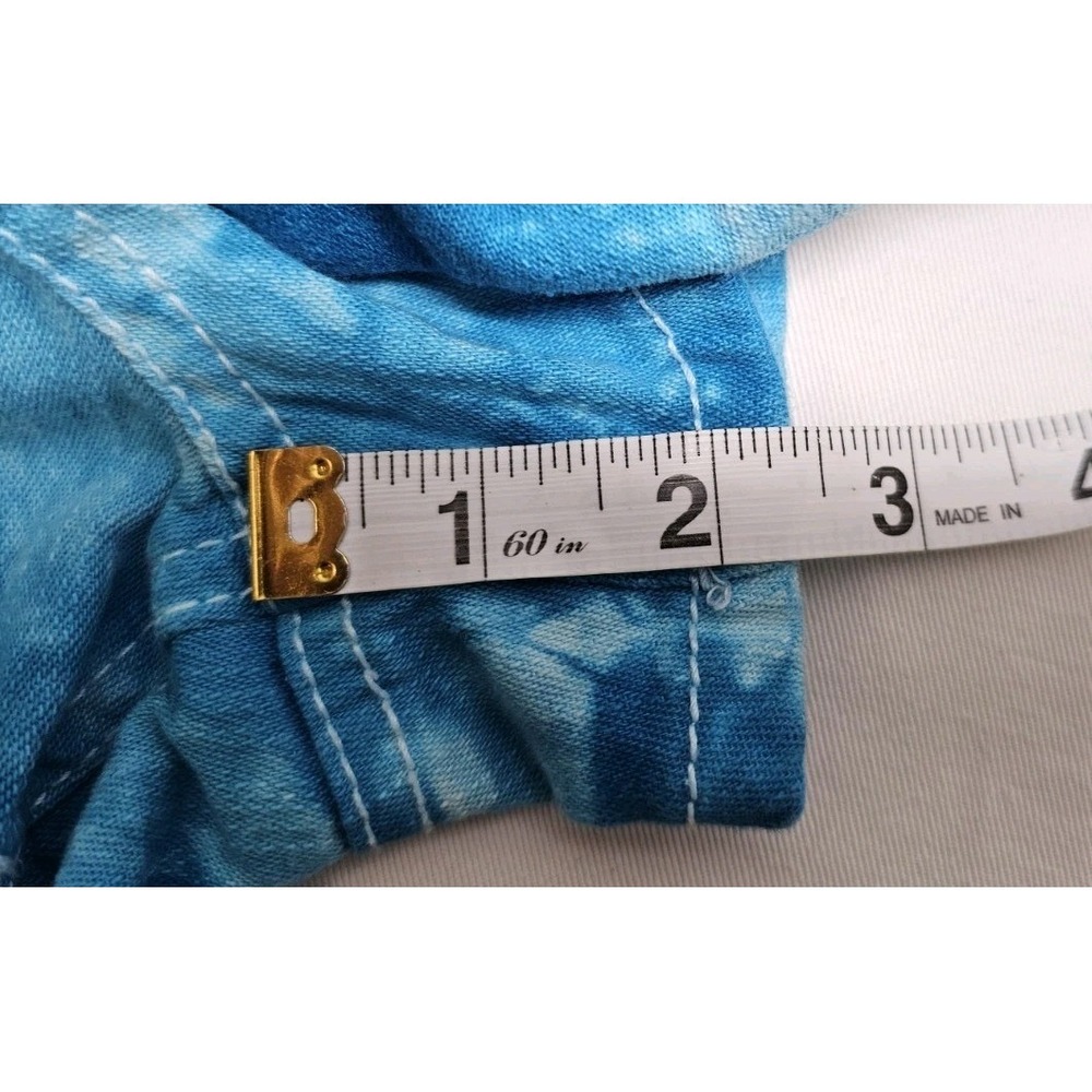 Truce Blue Tie Dye Denim Shorts - Picture 5 of 6